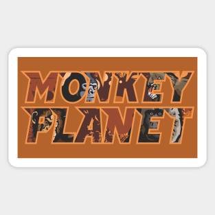 Monkey Planet Animal Birthday Gift Shirt. Monkeys, Apes Sticker